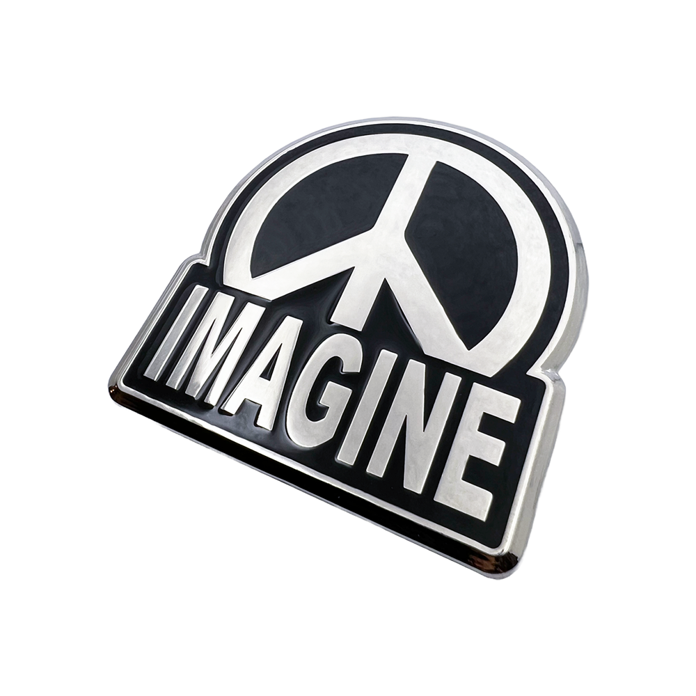 John Lennon Imagine Peace Car Badge 1