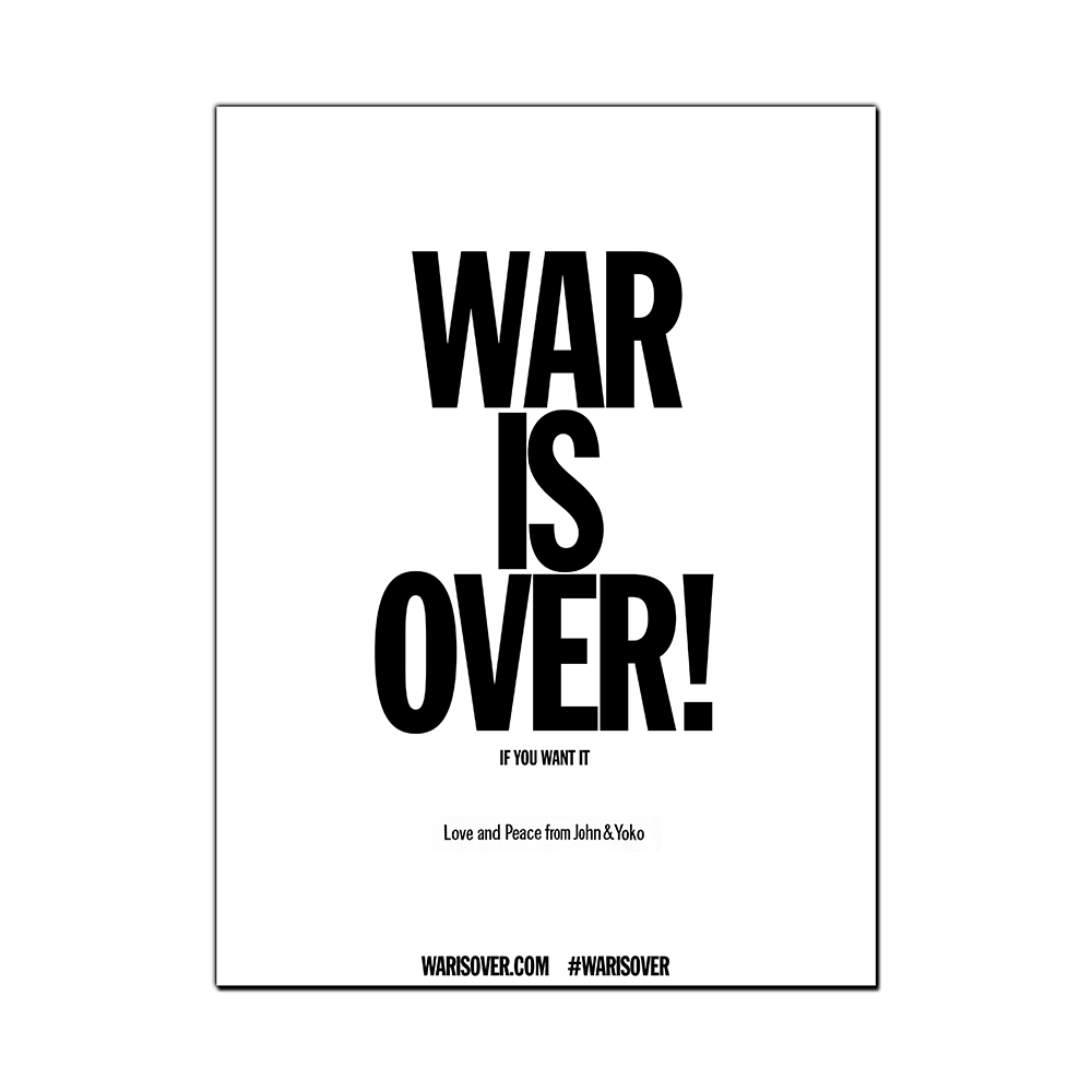 War is Over Poster - John Lennon Official Store