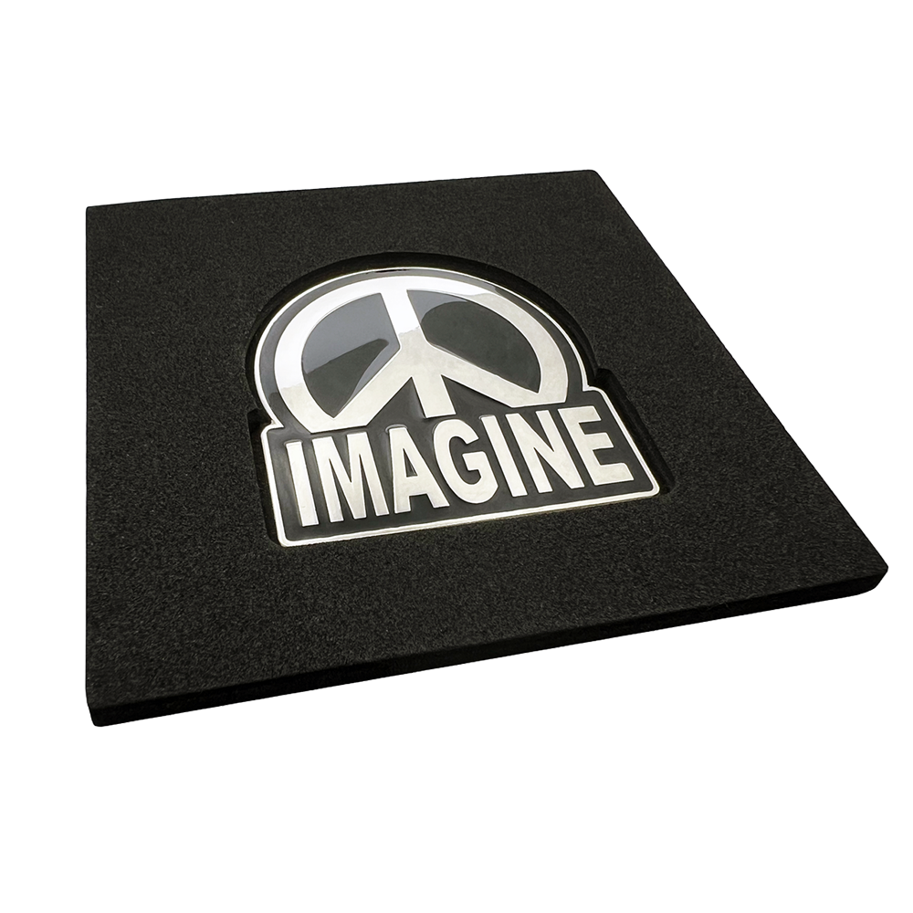 John Lennon Imagine Peace Car Badge 2