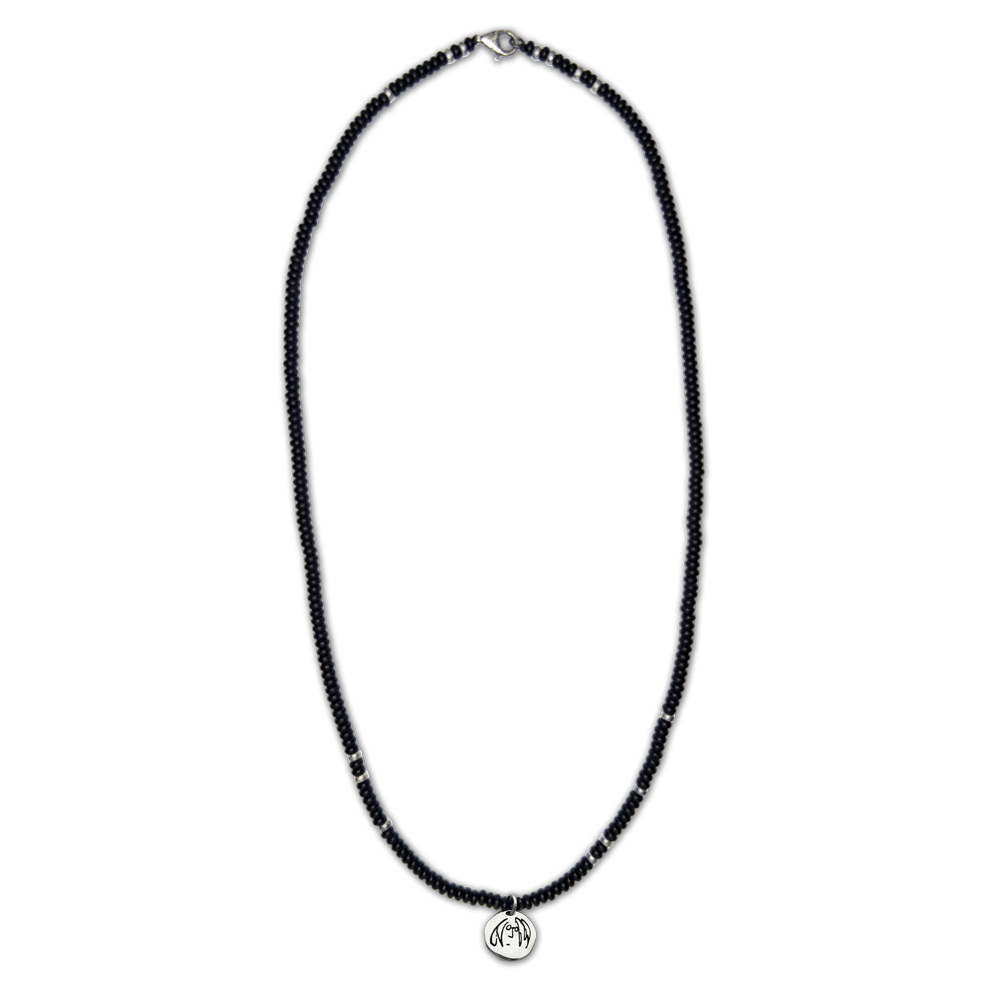 John Lennon Scribble Portrait Beaded Necklace 7
