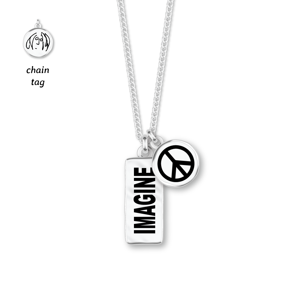 John Lennon Imagine Peace Unisex Necklace