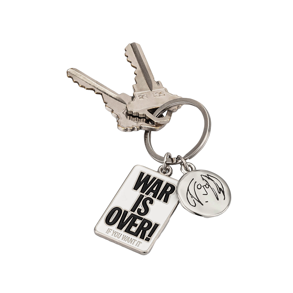 John Lennon War is Over Keychain 2 