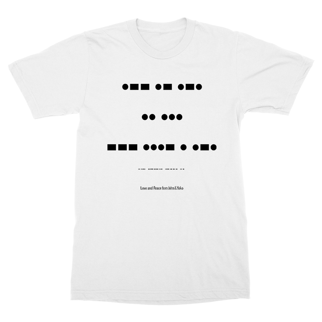 War Is Over T-Shirt - Morse Code