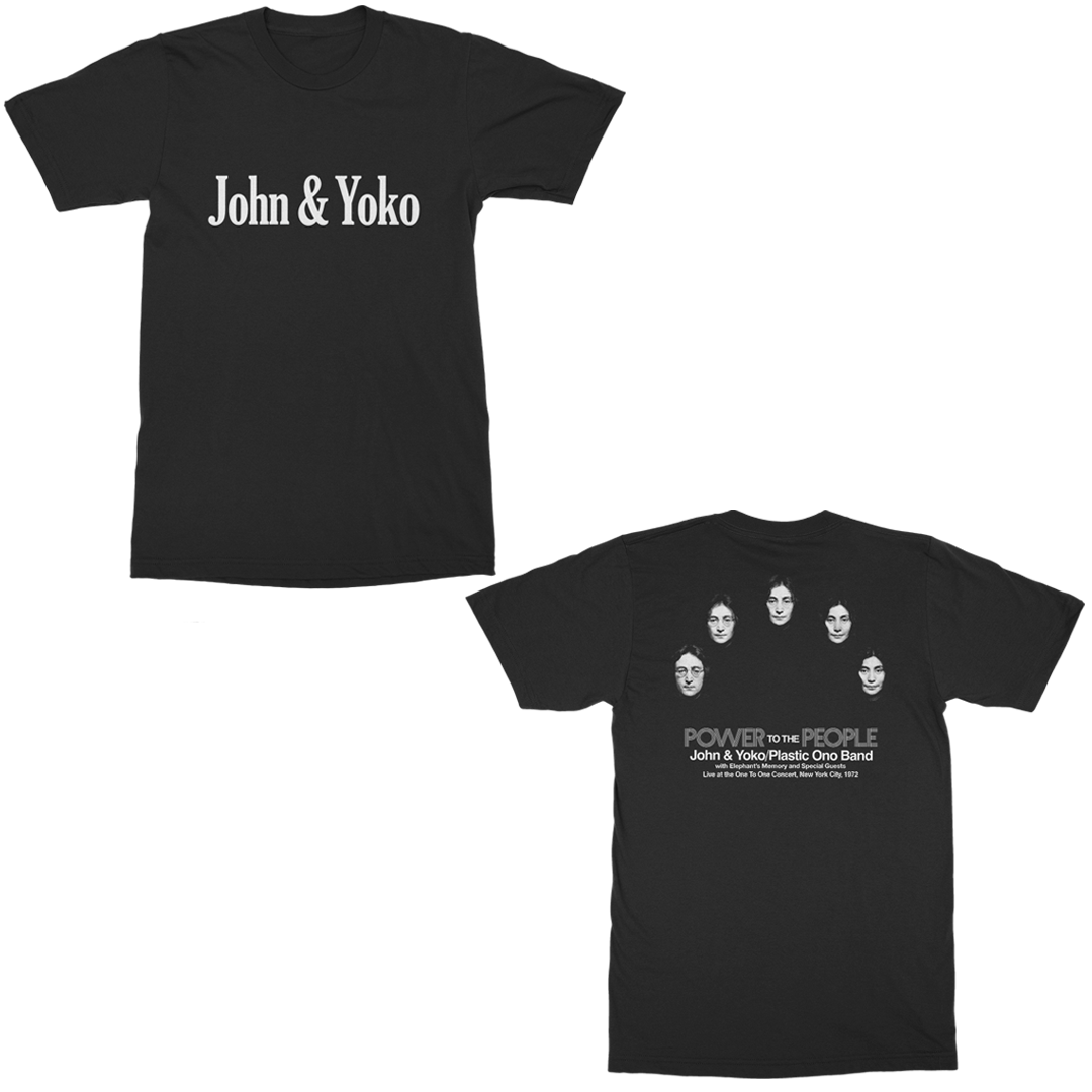 John and Yoko Power To The People T-Shirt Both Sides
