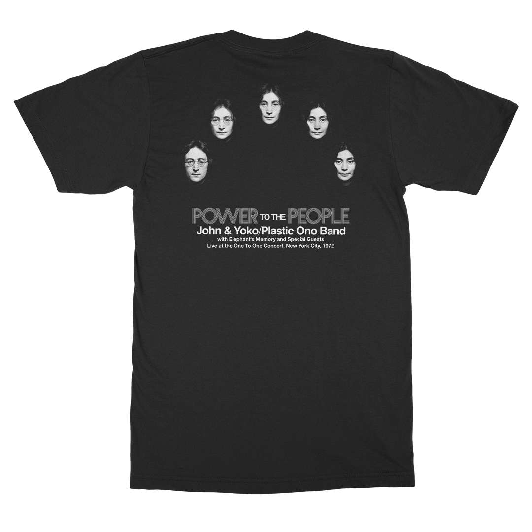 John and Yoko Power To The People T-Shirt Back