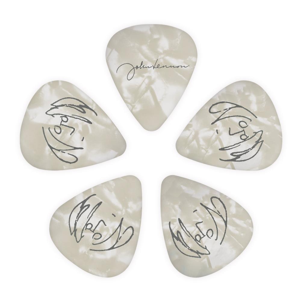 D'Addario x John Lennon: Signature Guitar Picks (10-Pack) Faces