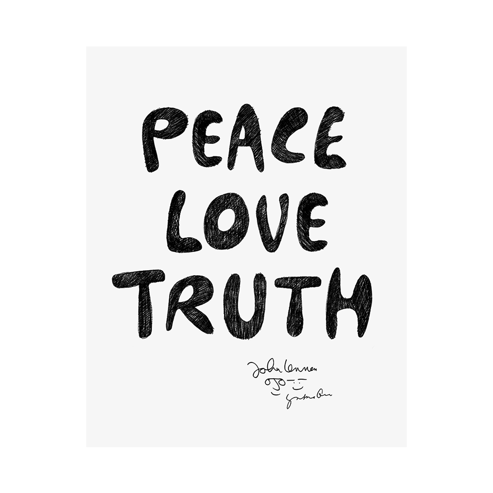 Peace Love Truth Poster White