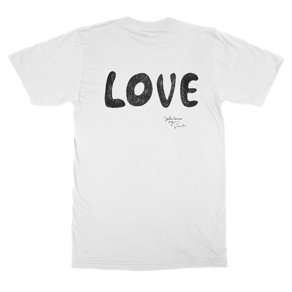 Love T-Shirt White Back