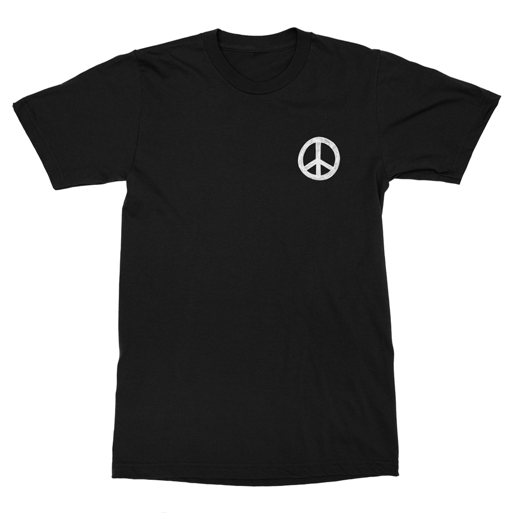 Peace T-Shirt Black Front