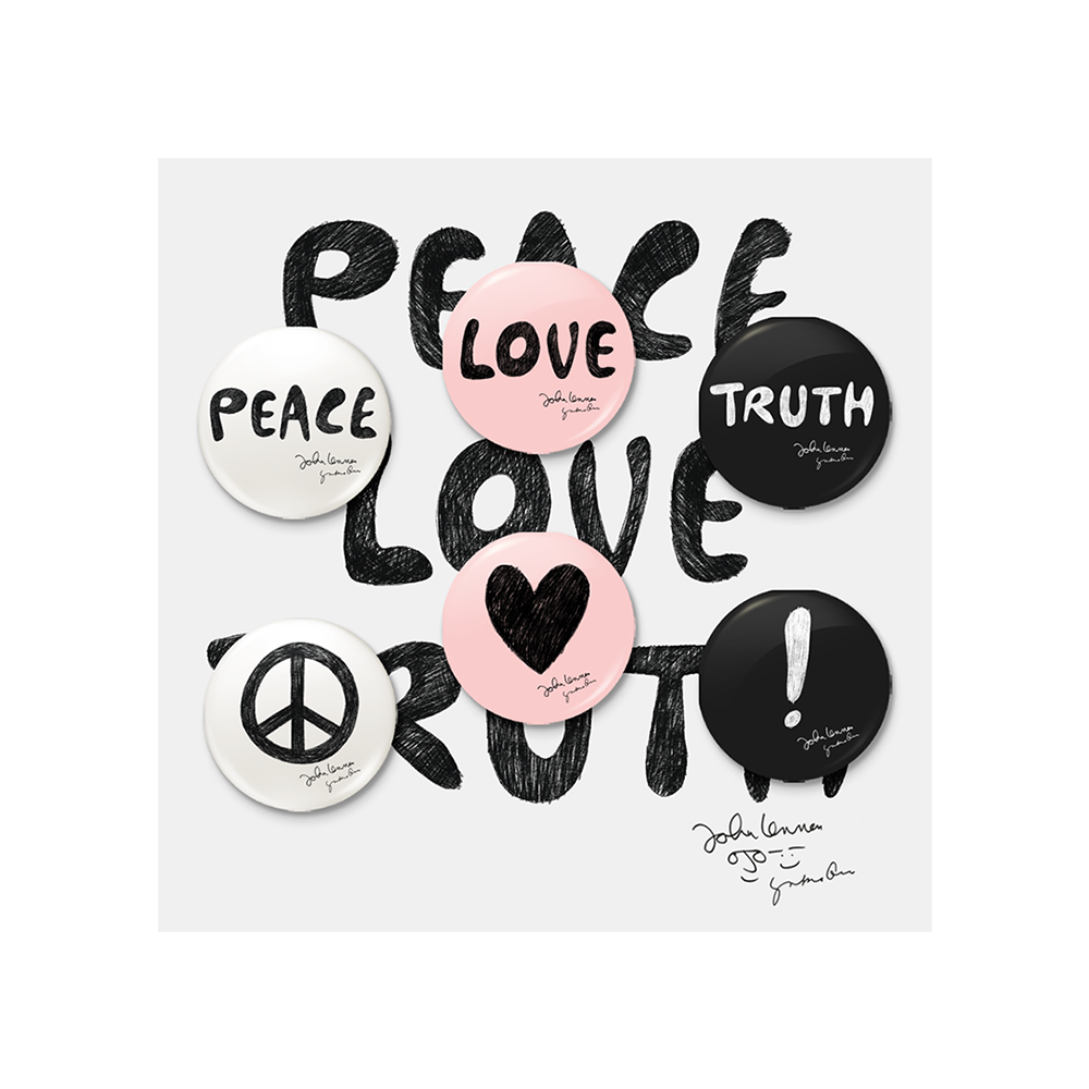 Peace Love Truth Button Set