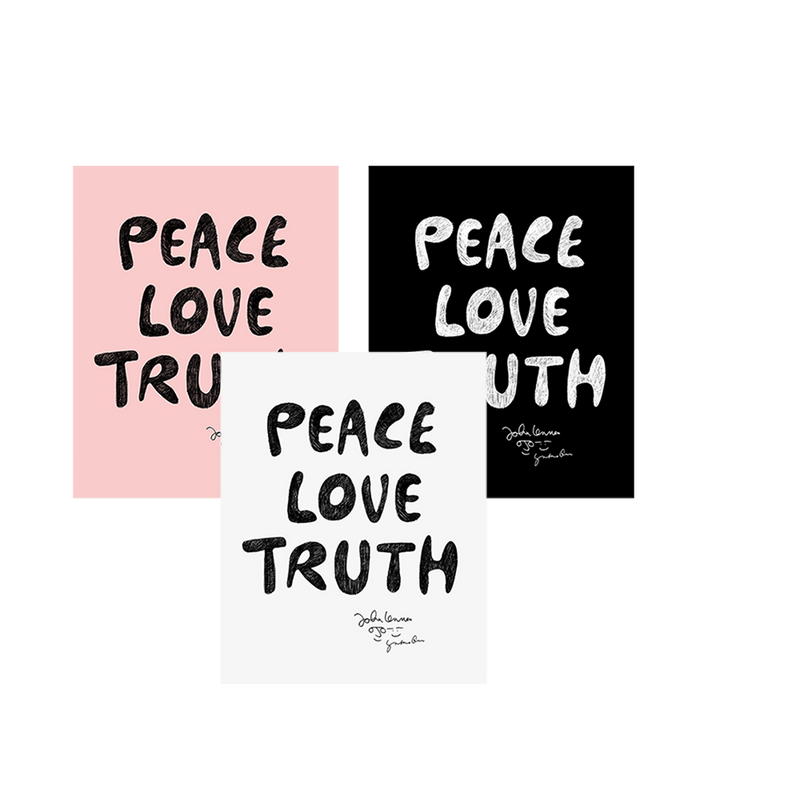 Peace Love Truth Poster John Lennon Official Store