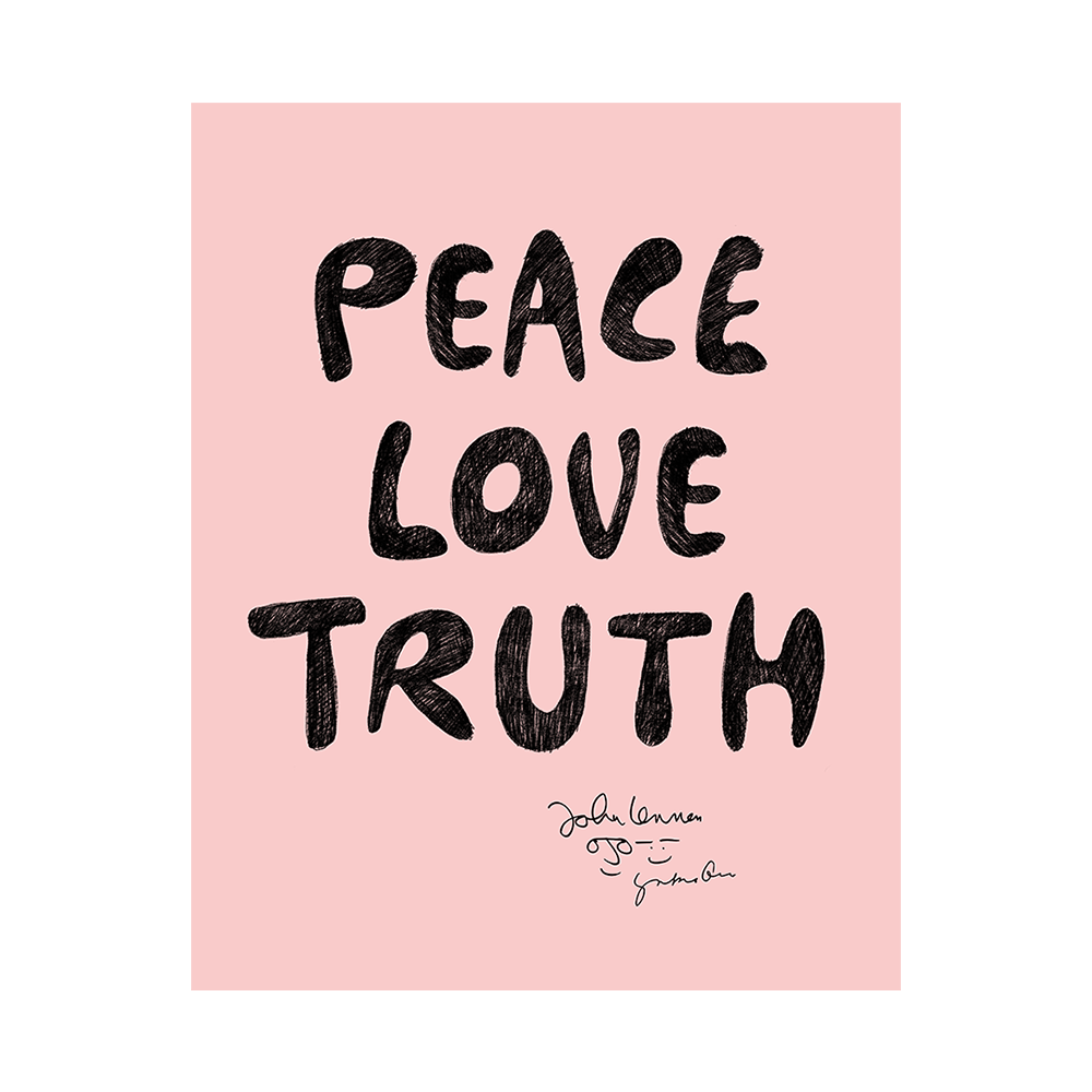 Peace Love Truth Poster Pink