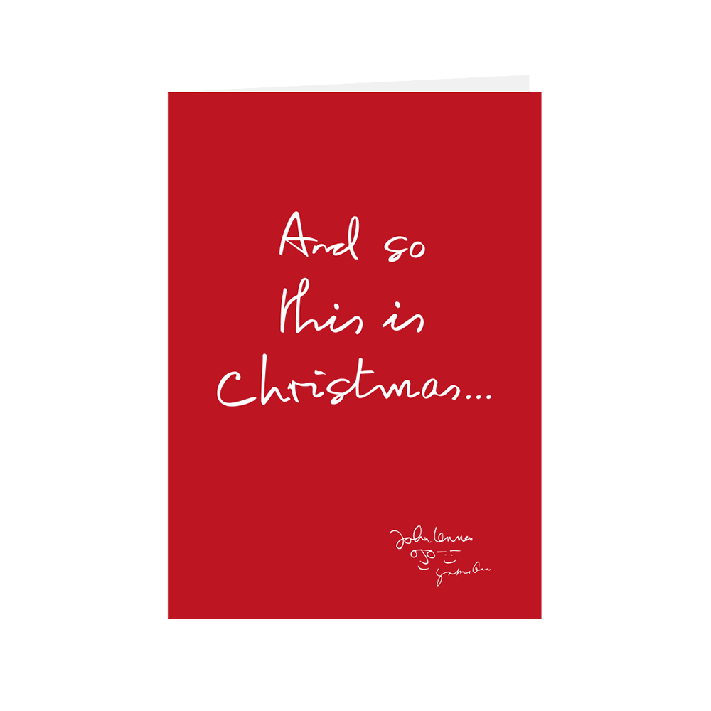 Peace Love Christmas Card Set Back